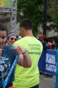 sponsor fueled by sweetgreen volunteer shirt